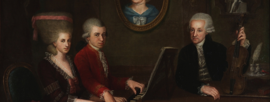della Croce, Johann Nepomuk. <em>Portrait of the Mozart Family.</em>